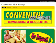 Tablet Screenshot of convenientministoragear.net